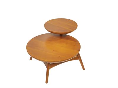 Image of 2 Head Rounded Teapoy | Tea Table | Coffee Table - 2