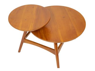 Image of 2 Head Rounded Teapoy | Tea Table | Coffee Table - 5