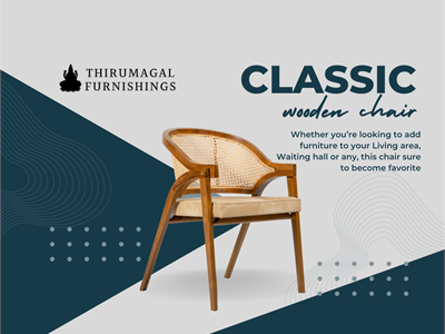 Classic wooden chair with Cushion 01