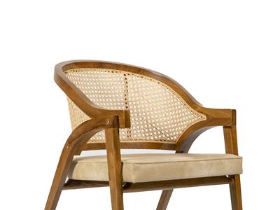 Image of Classic wooden chair with Cushion 01 - 2