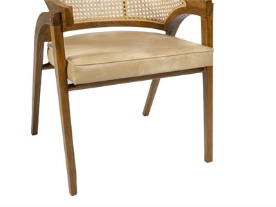 Image of Classic wooden chair with Cushion 01 - 3