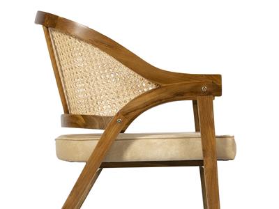 Image of Classic wooden chair with Cushion 01 - 6